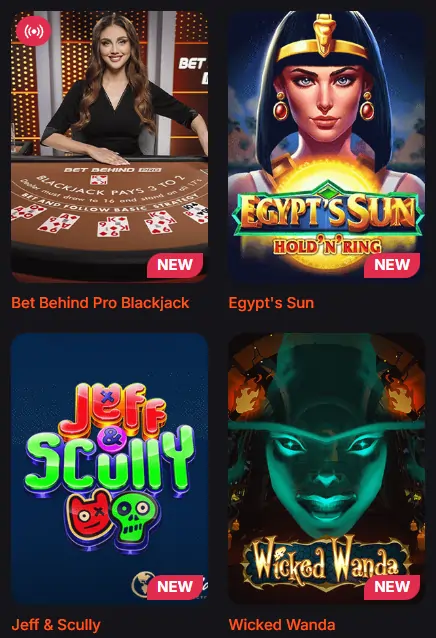 Betsomnia casino spellen